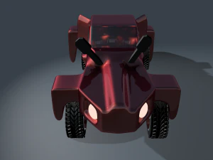 car for video games three 3D Model