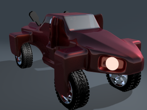 car for video games three 3D मॉडल