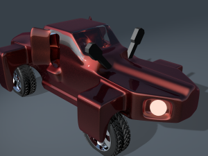 car for video games three 3D मॉडल