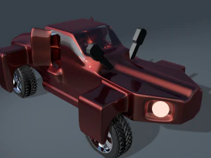 car for video games three 3D Model