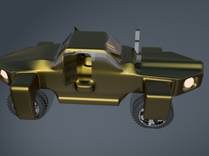 car for video games three 3D मॉडल