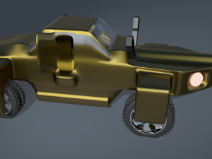 car for video games three 3D मॉडल
