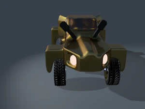 car for video games three 3D Model