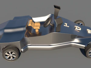 carro para videogame quatro Modelo 3D