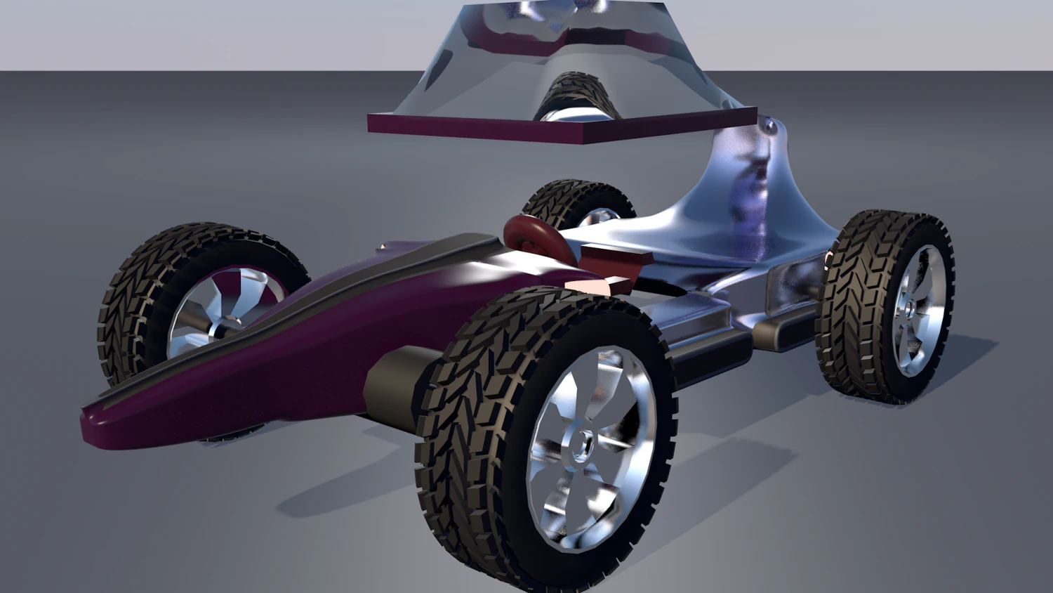 car for video games six 3D Model .c4d .max .obj .3ds .fbx .stl .blend