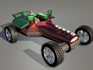 car for video games seven 3D Model