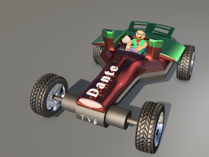 car for video games seven 3D Model