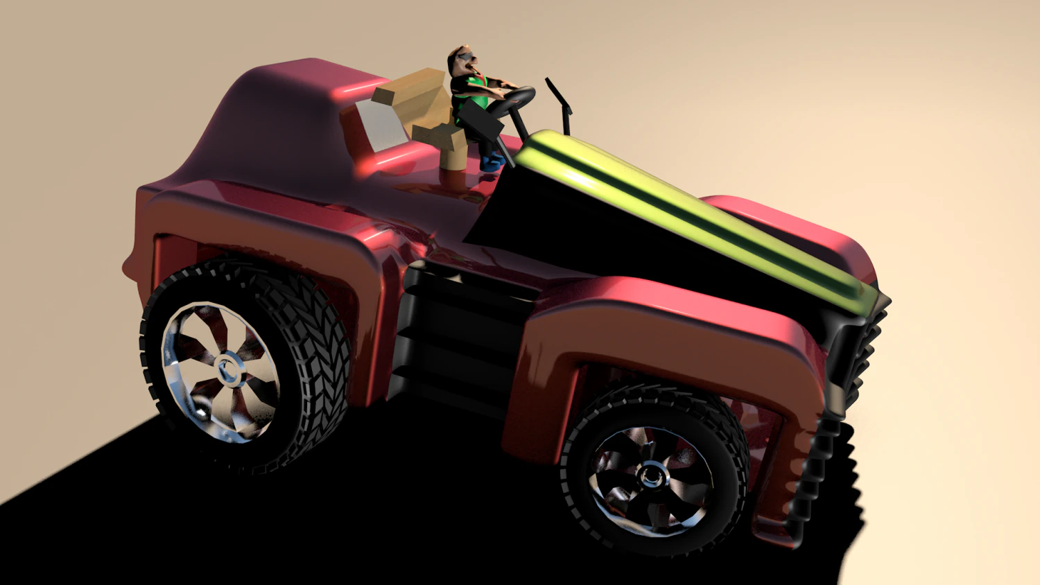 car for video games eight 3D Model .c4d .max .obj .3ds .fbx .stl .blend