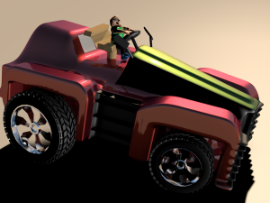 car for video games eight 3D Model