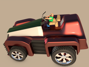 car for video games eight Modelo 3D