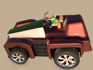 car for video games eight 3D Model