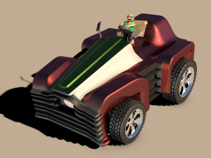 car for video games eight Modelo 3D