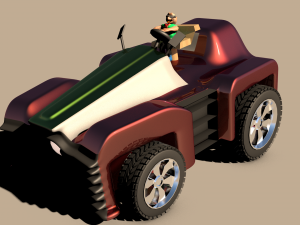 car for video games eight Modelo 3D