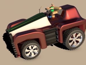 car for video games eight Modelo 3D