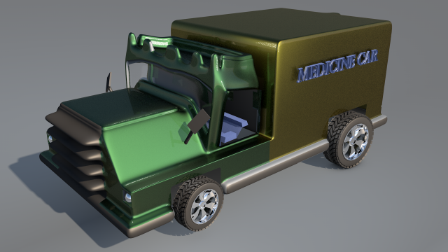 box van truck 3d game 3D Модель .c4d .max .obj .3ds .fbx .stl .blend 
