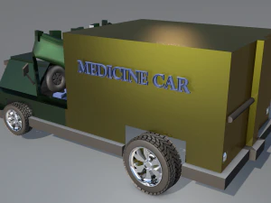 box van truck 3d game 3D Model
