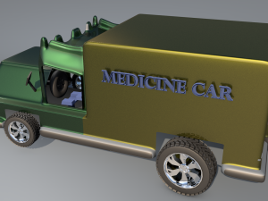 box van truck 3d game 3D Модель