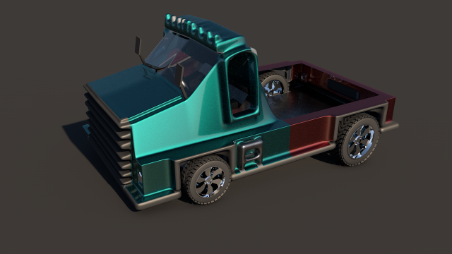van truck goods carrier 3D Модель .c4d .max .obj .3ds .fbx .stl .blend 
