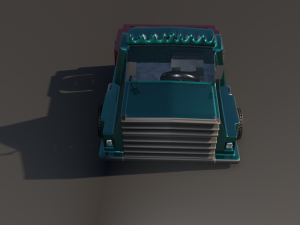 van truck goods carrier 3D Модель