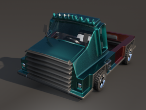 van truck goods carrier 3D Модель