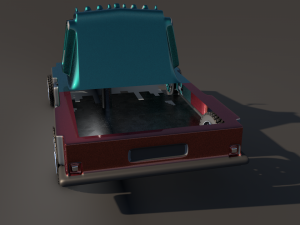 van truck goods carrier 3D Модель