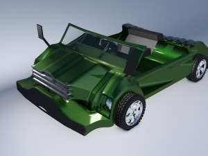 car model 3d game style one 3D 模型