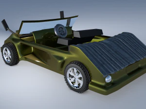car model 3d game style one 3D Model