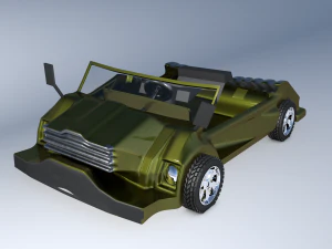 car model 3d game style one 3D Model