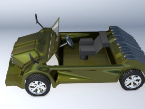 car model 3d game style one 3D Model