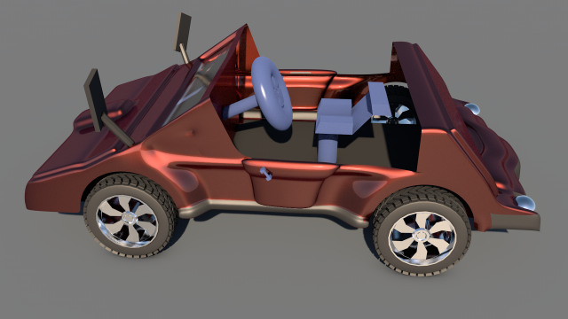 car game style two 3D Модель .c4d .max .obj .3ds .fbx .stl .blend 