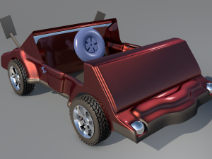 car game style two 3D Модель