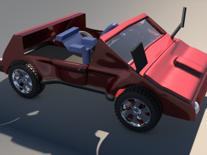 car game style two 3D Модель