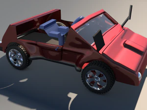 car game style two 3D Model