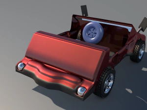 car game style two 3D Model