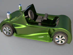 Gaya permainan mobil 3d tiga Model 3D