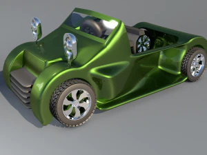 3d car game style three 3D Model