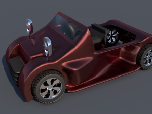 3d car game style three 3D Model