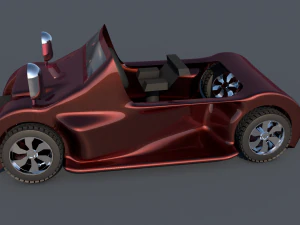 3d car game style three 3D Model