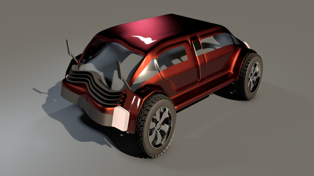 3d car game style four 3D Model .c4d .max .obj .3ds .fbx .stl .blend 