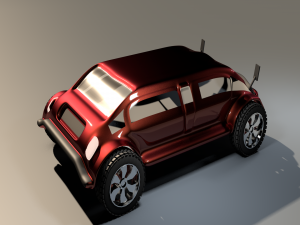 3d car game style four 3D Model