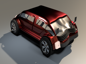 3d car game style four 3D Model