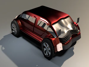 3d car game style four 3D Model
