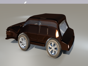 car 3d game style five 3D मॉडल