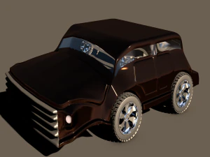 style de jeu de voiture 3D cinq Modèle 3D