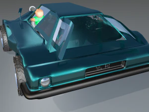 3D-spelautomodel stijl zes 3D Model