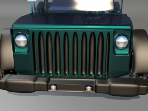 jeep wrangler for 3d game 3D Model