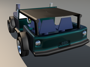 jeep wrangler for 3d game Modelo 3D