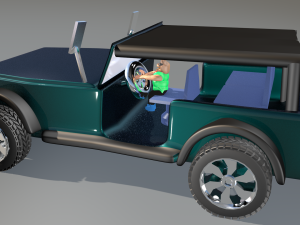 jeep wrangler for 3d game Modelo 3D