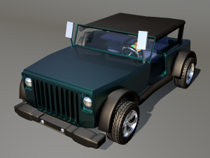 jeep wrangler for 3d game Modelo 3D