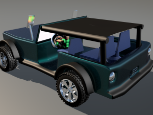 jeep wrangler for 3d game Modelo 3D